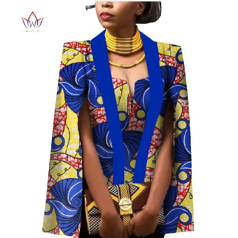 Afriške Ženske Oblačila Poln Rokav Cape Plašč Obleko Obleko Afriške Vrhovi 2 Delni Set Stranke Obleke Pozimi Obleka Ženske Obleke WY552