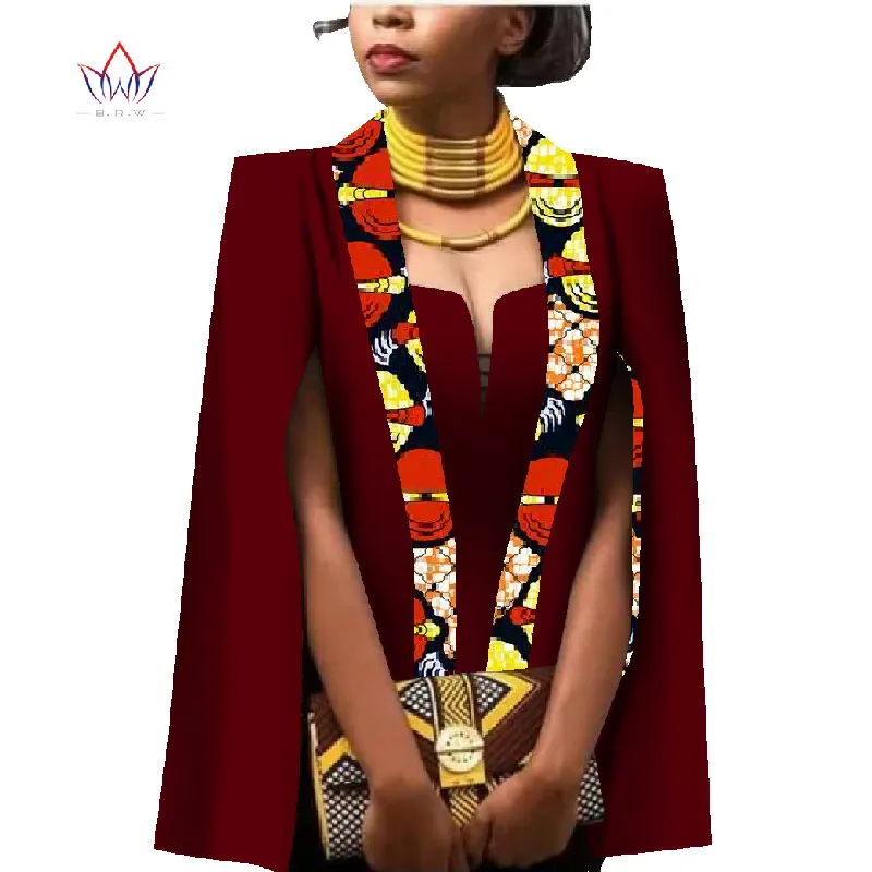 Afriške Ženske Oblačila Poln Rokav Cape Plašč Obleko Obleko Afriške Vrhovi 2 Delni Set Stranke Obleke Pozimi Obleka Ženske Obleke WY552