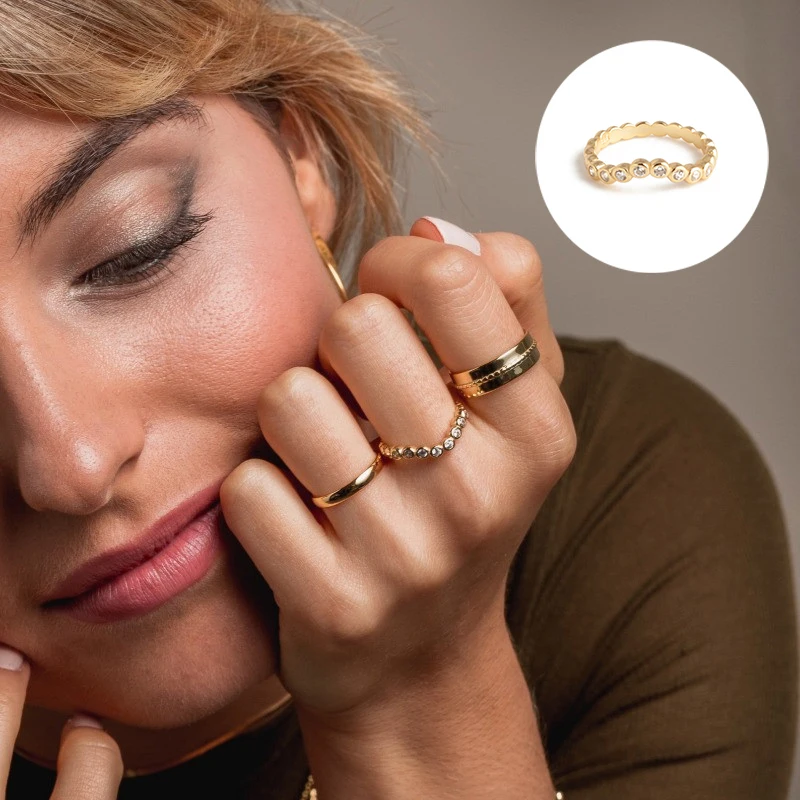 Aide Pravi 925 Sterling Srebro Luksuzni Val Ploščo Diamond Ring Crystal Ženske Poročni Prstani CZ Modni Nakit za Ženske Dodatki