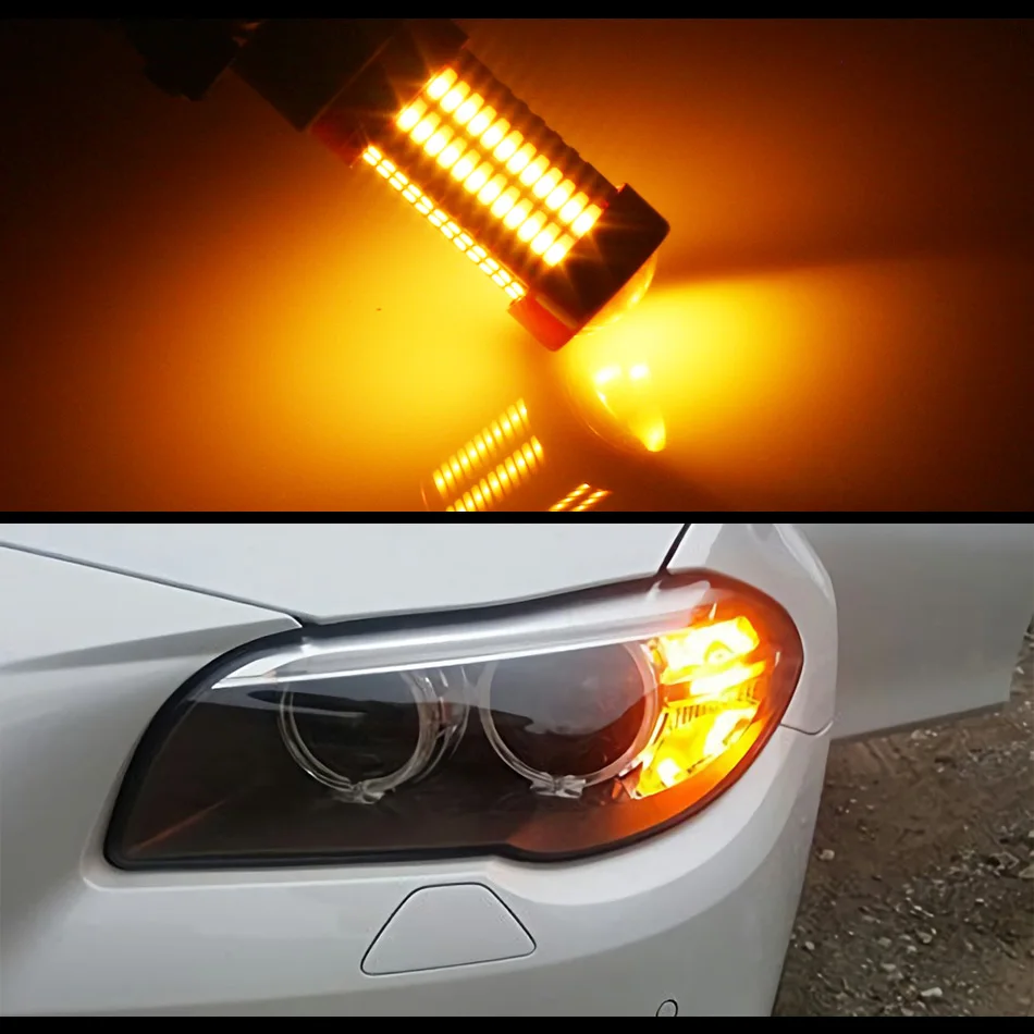 AILEO Canbus PY24W LED Žarnice Za BMW Spredaj Vključite Opozorilne Luči Fit E90/E92 Serije 5 E83/F25 X3 E70 X5 X6 E71 Z4 Serije 3 F10/F07