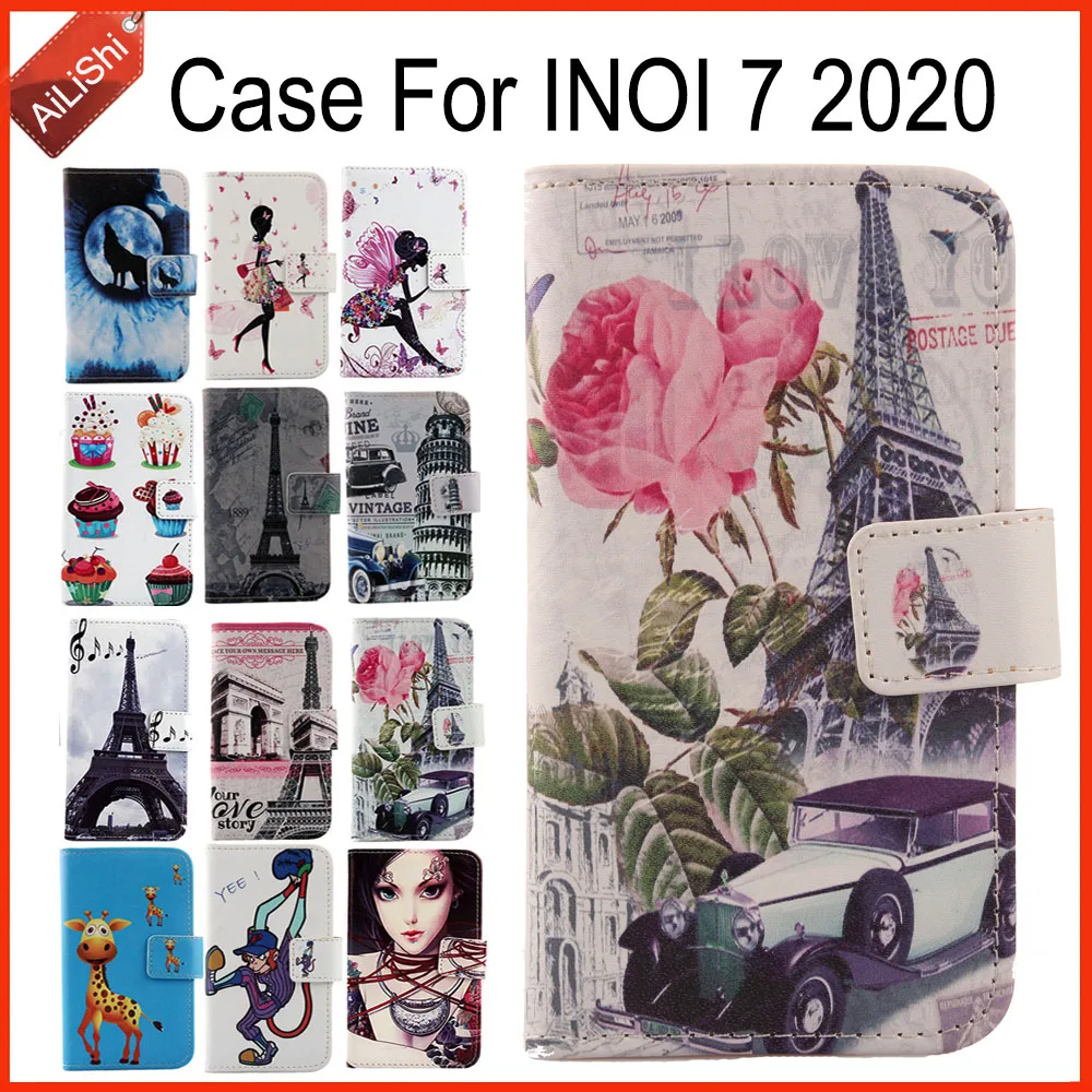 AiLiShi Primeru Za INOI 7 2020 Luksuzni Flip PU Naslikal Usnjena torbica INOI Poseben Telefon Zaščitni Pokrov Kože+Sledenje