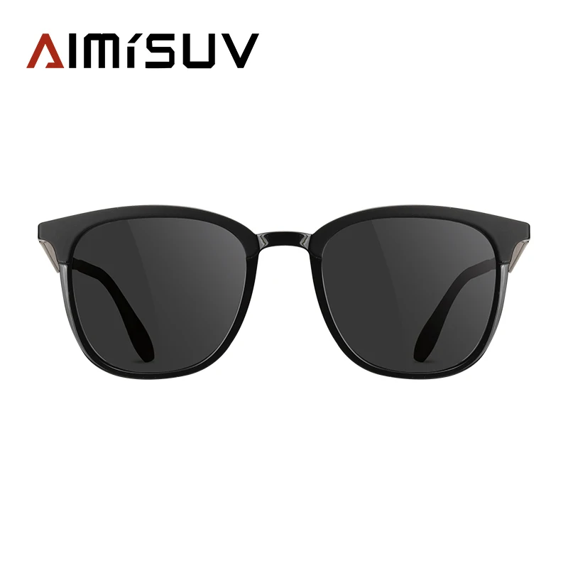 AIMISUV Klasičnih Polarizirana sončna Očala Moških Kvadratni Okvir Sunglasse Moški Vožnje Letnik blagovne Znamke Oblikovalec Očala UV400 AMS'834