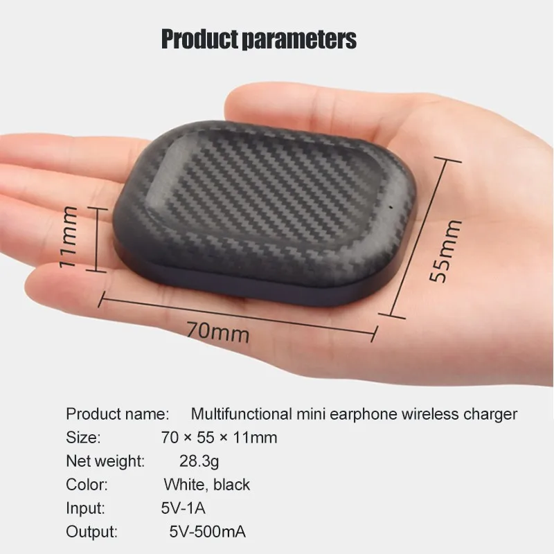 Airpods Pro brezžični polnilnik polnilnik, Slušalke Slušalke Polnjenje Mini Prenosni Kompaktni Varno, Stabilno Smart Slušalke, Polnilnik