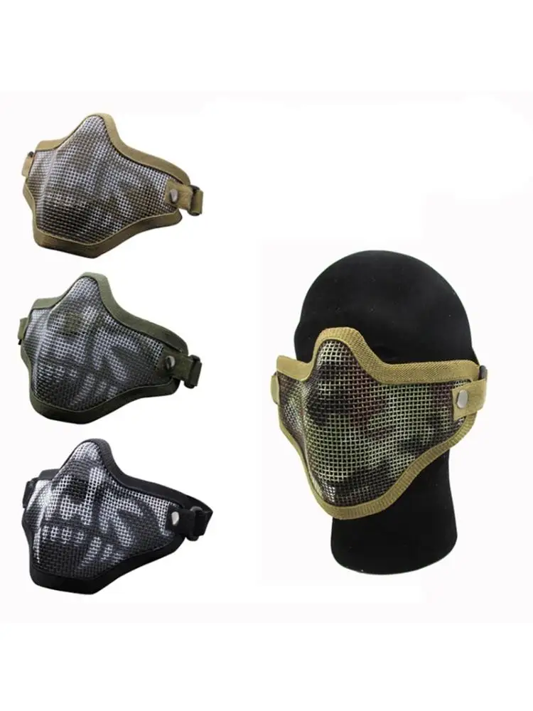 Airsoft maske Tactica l Jeklena Očesa Pol Maska Zaščitna Prestav