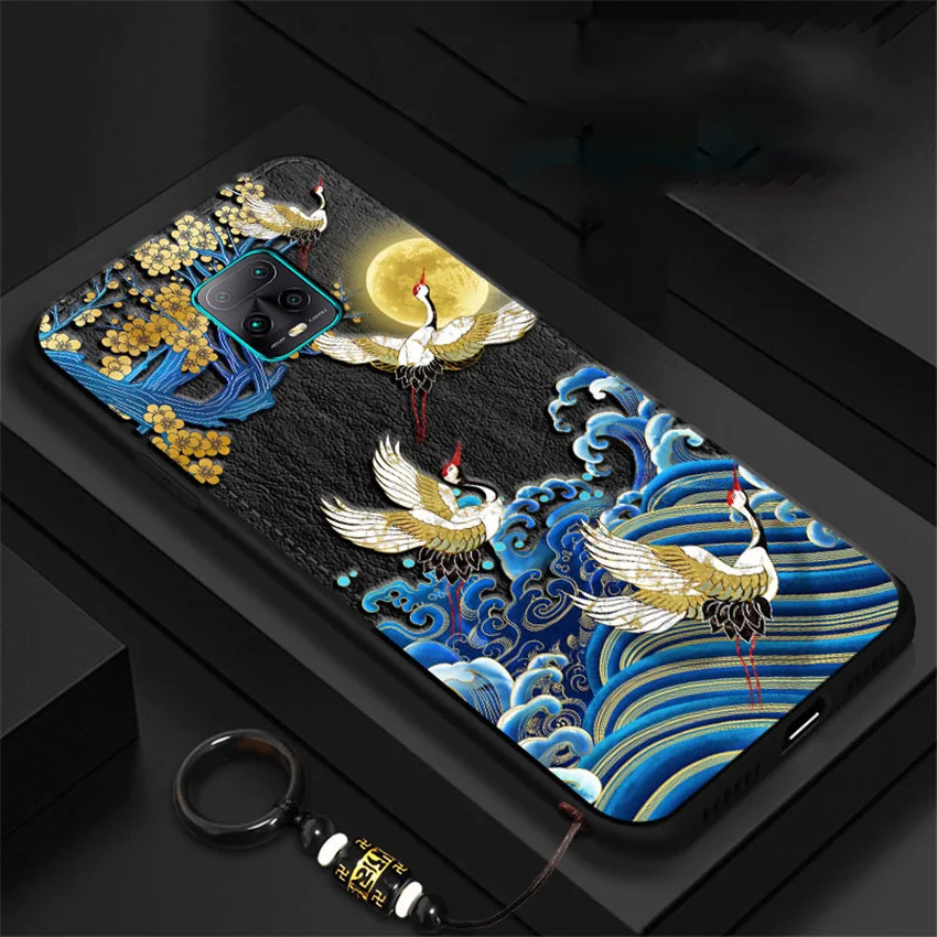 Aixuan 3D Relief Usnjena torbica Za Xiaomi redmi opomba 9s/opomba 9/opomba 9 pro/max Telefon Primeru Kitajski Zmaj Izbočenega Pokrova,