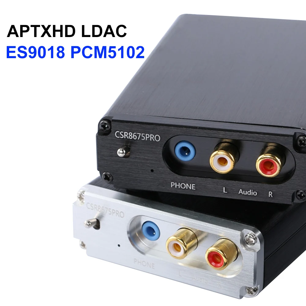 AIYIMA CSR8675 APTX Bluetooth HD 5.0 Wireless Audio Sprejemnik ES9018K2M PCM5102A I2S LDAC DAC Dekodiranje 24-BITNO TWS 3,5 MM RCA Izhod