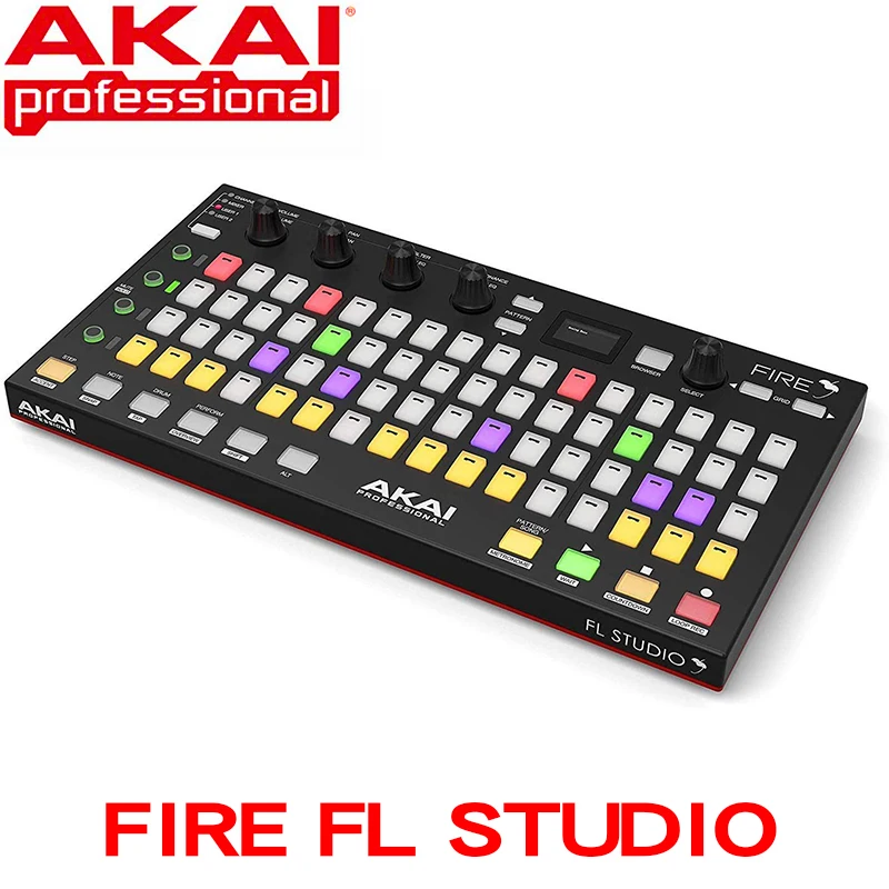 Akai strokovno ogenj FL Studio uspešnosti upravljavca, 4 x 16 hitrost občutljivo RGB sponke matriko, OLED zaslon