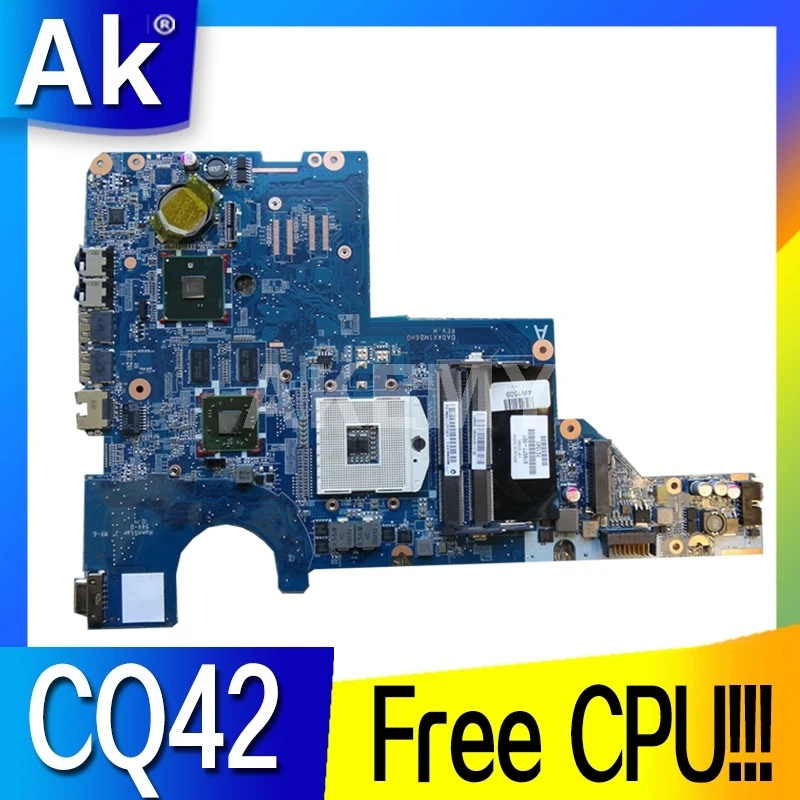 Akemy 595183-001 Mainboard Za HP CQ42 G42 G62 CQ62 prenosni računalnik z matično ploščo DAOAX1MB6F0 DA0AX1MB6H0 prvotne Prosti CPU!!!