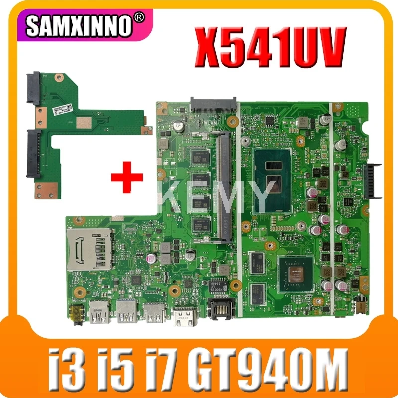 Akemy brezplačno HDD odbor Za Asus X541UJ X541UV X541UVK X541UQ X541UQK X541U Prenosni računalnik z matično ploščo mainboard i3 i5, i7 GT940M