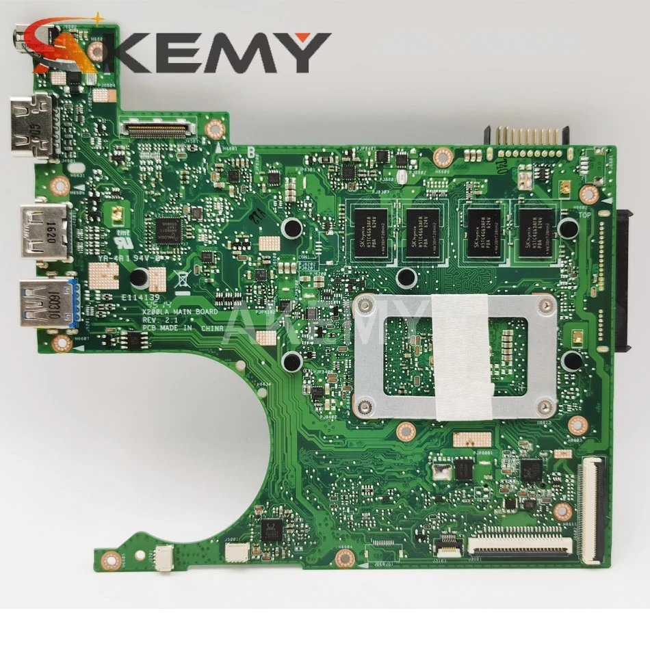 Akemy X200LA i3-4010 4GB RAM Mainboard REV2.1 Za ASUS F200LA F200L X200L X200LA prenosni računalnik z Matično ploščo Testirani