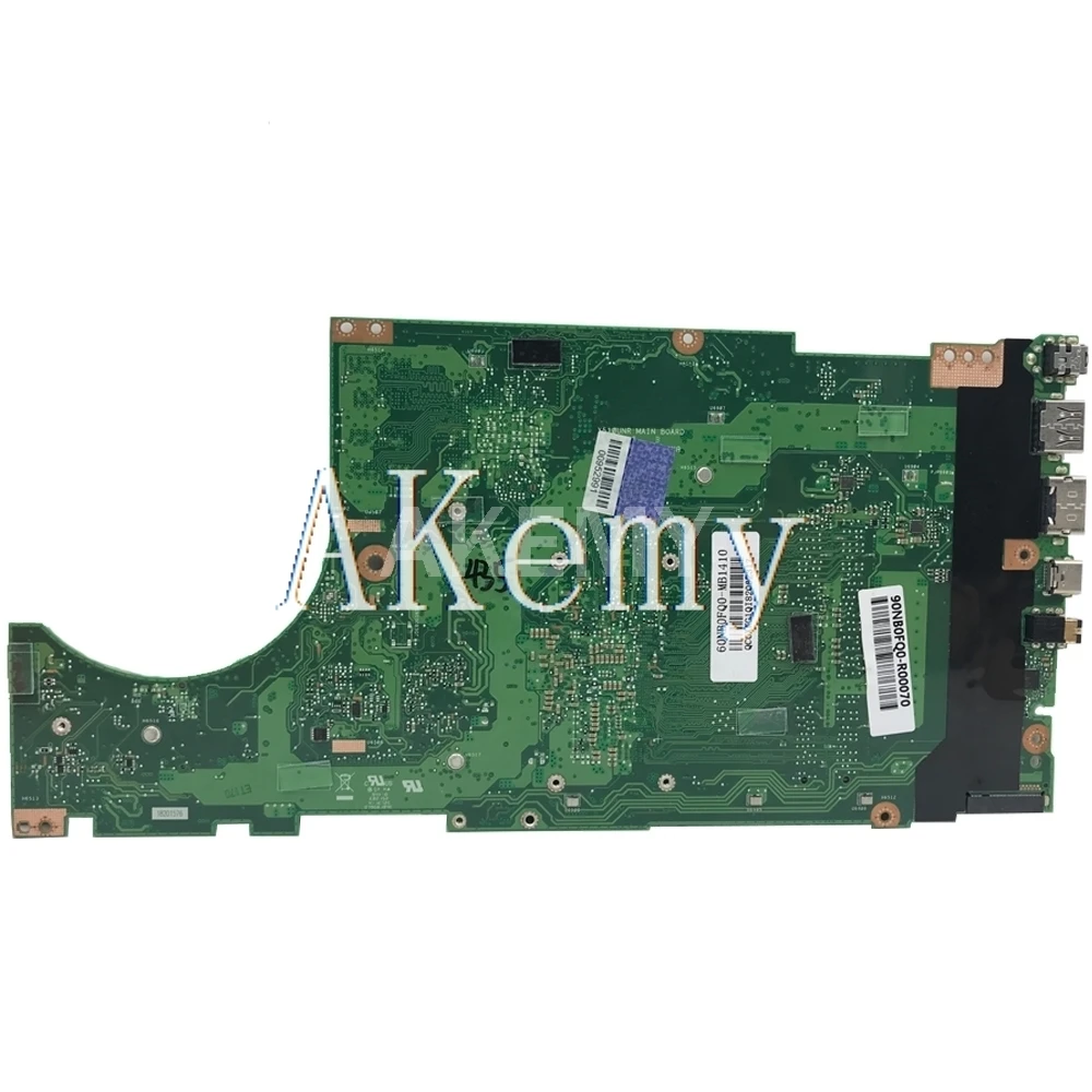 Akemy Za ASUS X510U X510UA X510UN X510UR X510URR X510UQ Laotop Mainboard X510UA Motherboard W/ I7-7500U CPU DDR4