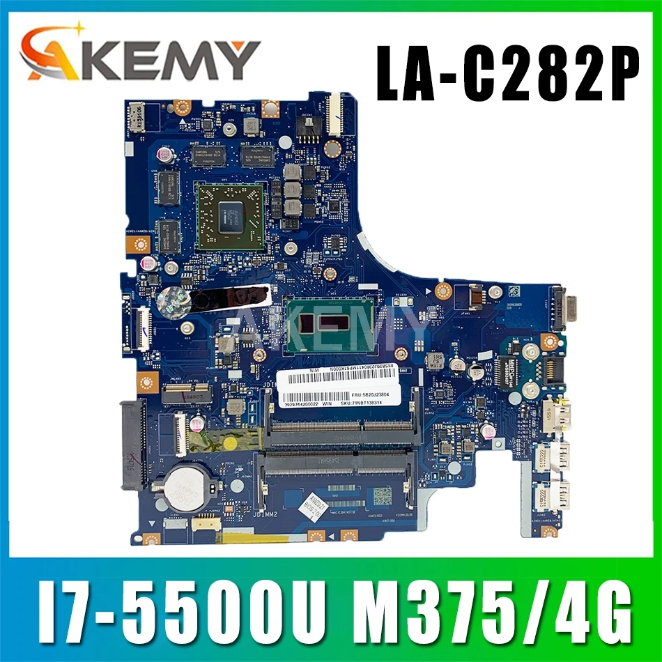 Akemy Za Lenovo Z51-70 AIWZ0/Z1 LA-C282P Laotop Mainboard LA-C282P Matično ploščo z i7-5500U CPU Radeon R9 M375/4G test OK