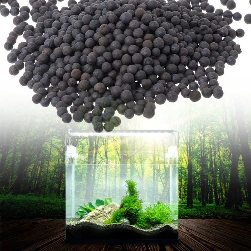 Akvarij Pesek Black Beauty Fish Tank Podlage Dekoracijo Ceramsite Kamen Nove B85C