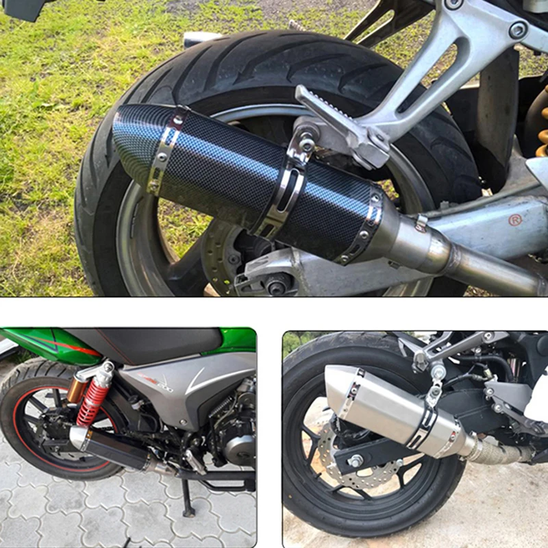 ALconstar - motornega kolesa, Izpušni Glušnik Dirke Univerzalno Izpušnih Spremeniti Ak FZ6 CBR250 CB600 MT07 ATV Umazanijo Pit Bike Izpušnih plinov
