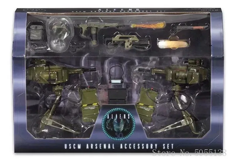 Alien vs Predator figuric Orožje Pištolo Stroj Anime Tujec Orožje Paket Igrače Alien vs Predator