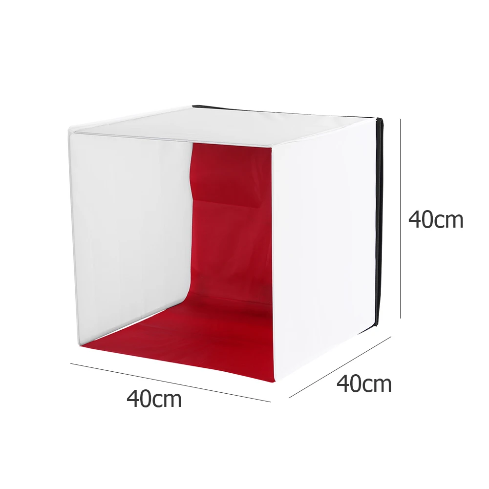ALLOYSEED 40 cm Zložljive Kvadratnih Lightbox Softbox Prenosni Foto Studio, Fotografiranje Bliskavica Difuzor Soft Box Za DSLR Fotoaparat