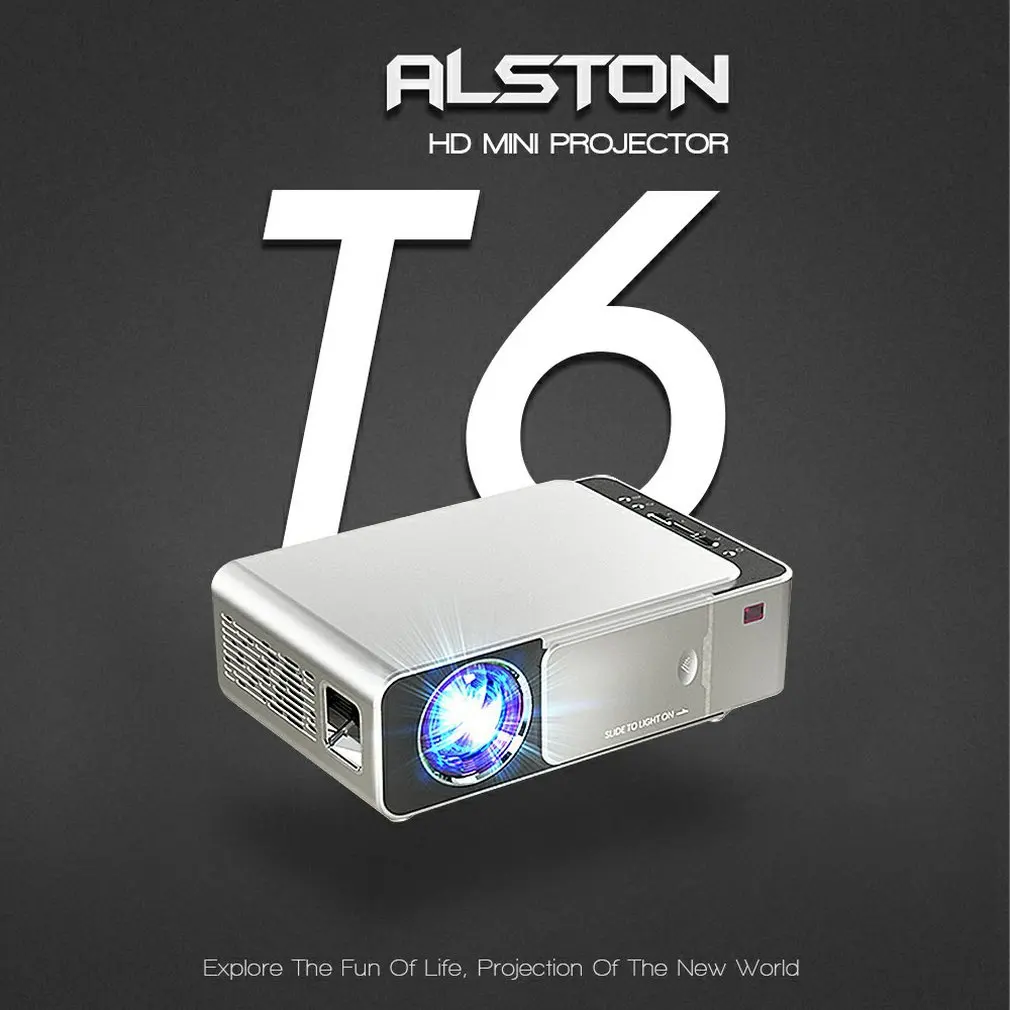 ALSTON T6 full hd led projektor 4k 3500 Lumnov HDMI-USB 1080p prenosni kino Proyector Projektor s skrivnostno darilo