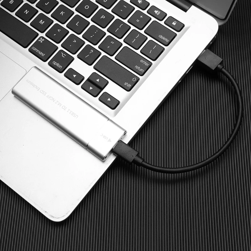 Aluminij USB 3.1 Tip-C, M. 2 SSD Primeru 6Gbps Zunanji Trdi Disk Mobilne Zunanje Ohišje Ohišje za Prenosni RAČUNALNIK