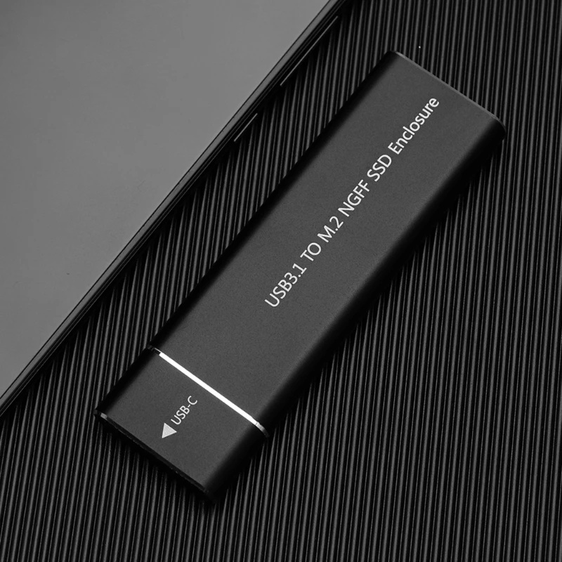Aluminij USB 3.1 Tip-C, M. 2 SSD Primeru 6Gbps Zunanji Trdi Disk Mobilne Zunanje Ohišje Ohišje za Prenosni RAČUNALNIK