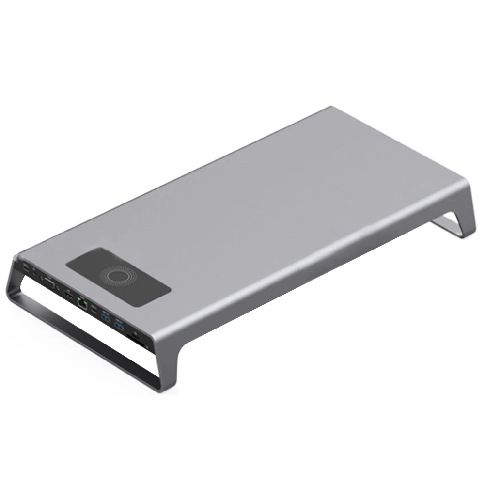 Aluminijasta Stojala za Razširitveno Postajo z USB C Hub Podporo 4K HDMI VGA TF Kartice Brezžično Polnjenje JHP-Najboljši