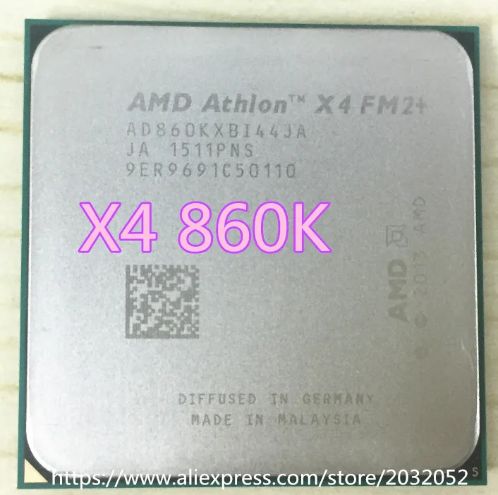 AMD Athlon X4 860K x4 860K FM2+ Quad-Core CPU pravilno Desktop Processor brezplačne dostave lahko delo