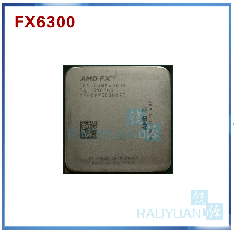 AMD FX6300 3.5 GHz ŠEST-Core CPU Procesor FX 6300 FD6300WMW6KHK 95W Socket AM3+