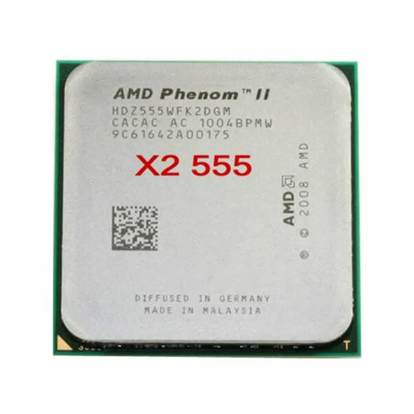 AMD Phenom II X2 555 CPU Procesor Dual-Core (3.2 Ghz/ 6M /80W / 2000GHz) Socket am3 am2+ brezplačna dostava 938 pin , prodaja 550 545.
