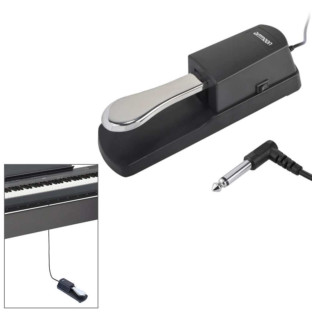 Ammoon Klavir Vzdrževanje Pedal Tipkovnico Vzdrževati Blažilnik Pedal za Roland Električni Klavir, Elektronske Orgle