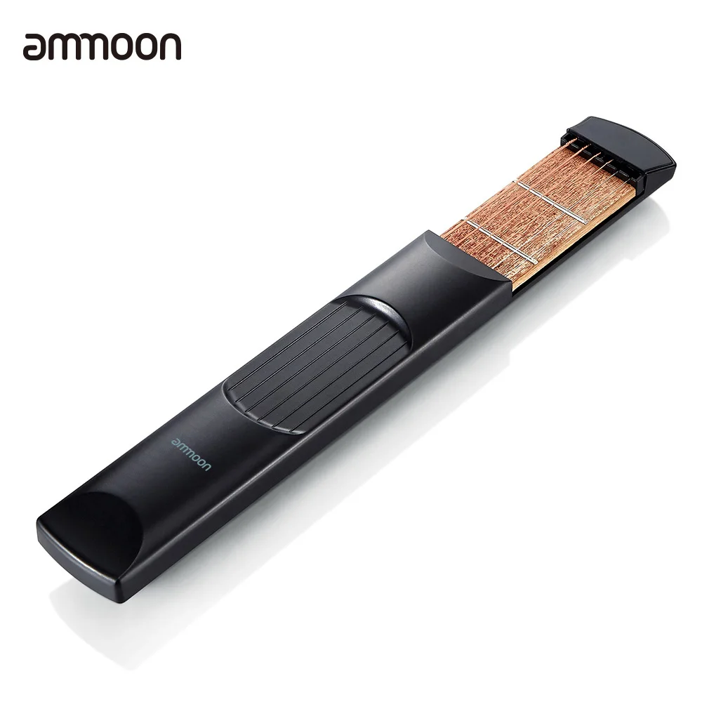 Ammoon Prenosnih Pocket Akustično Kitaro Praksi Orodje, Pripomoček, Tetiva Trener, 6 String 6 Fret Model za Začetnike Kitare Dodatki