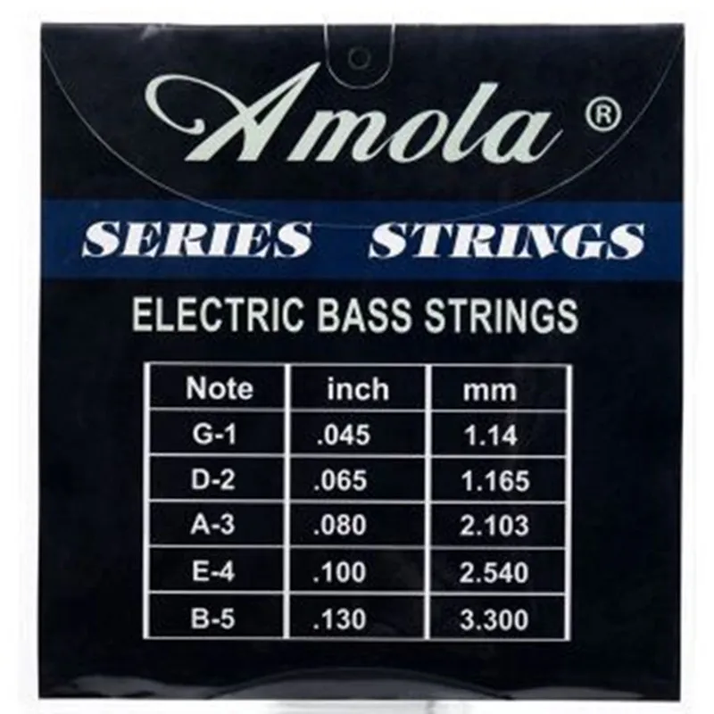 Amola AS115 045-130 Nikljevih Zlitin Rane 5 Električna Bas Kitara Strune Deli, dodatna Oprema