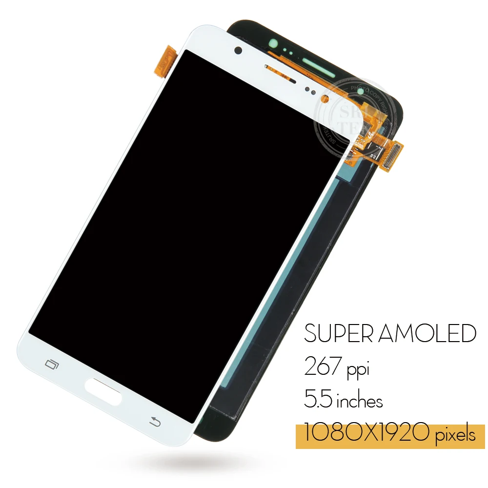 AMOLED/TFT Za Samsung Galaxy J7 2016 J710FN LCD-Zaslon J710 J710F, Zaslon na Dotik, Računalnike Stekla Skupščine J710F J710M J710 LCD