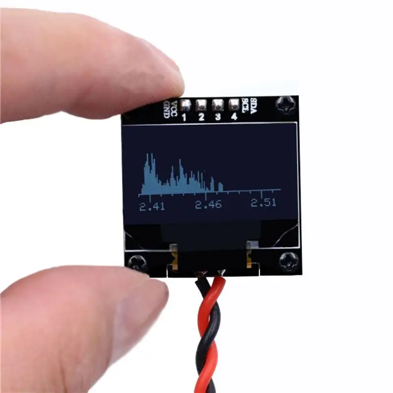 Analizator spektra Visoke Občutljivosti 2.4 G Band OLED Zaslon RC Tester Meter Prenosni Dlančnik Pocket