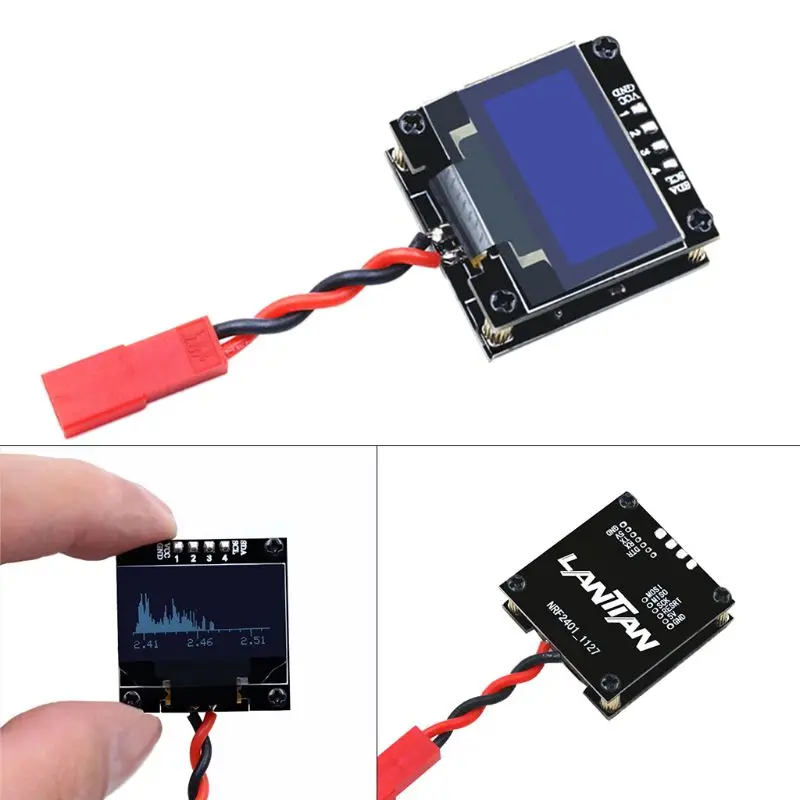 Analizator spektra Visoke Občutljivosti 2.4 G Band OLED Zaslon RC Tester Meter Prenosni Dlančnik Pocket