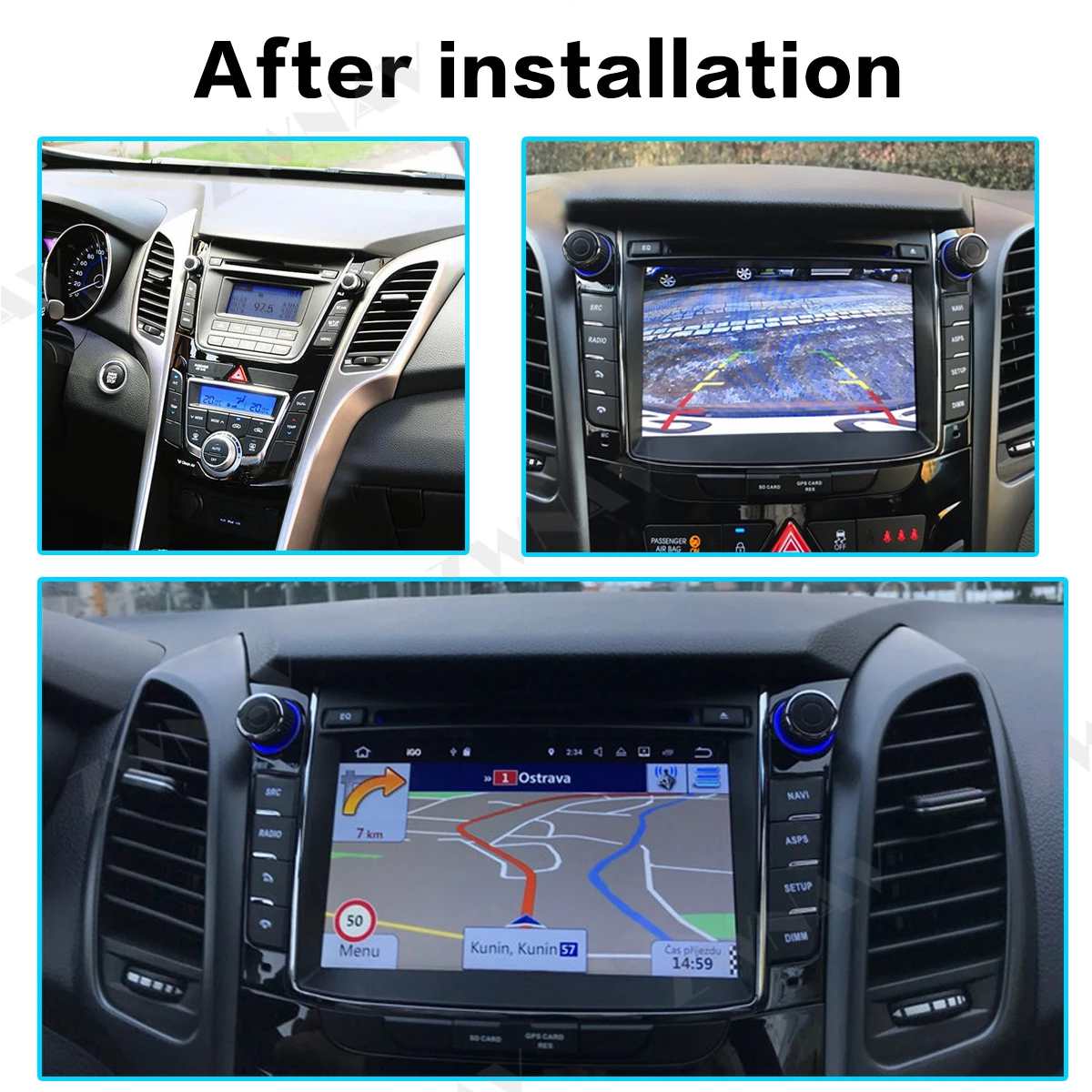 Android 10.0 4GB+64GB Za Hyundai I30 Elantra GT 2012 2013-2016 Avto GPS Navigacija Auto Stereo Multimedijski Predvajalnik, Radio, Vodja Enote