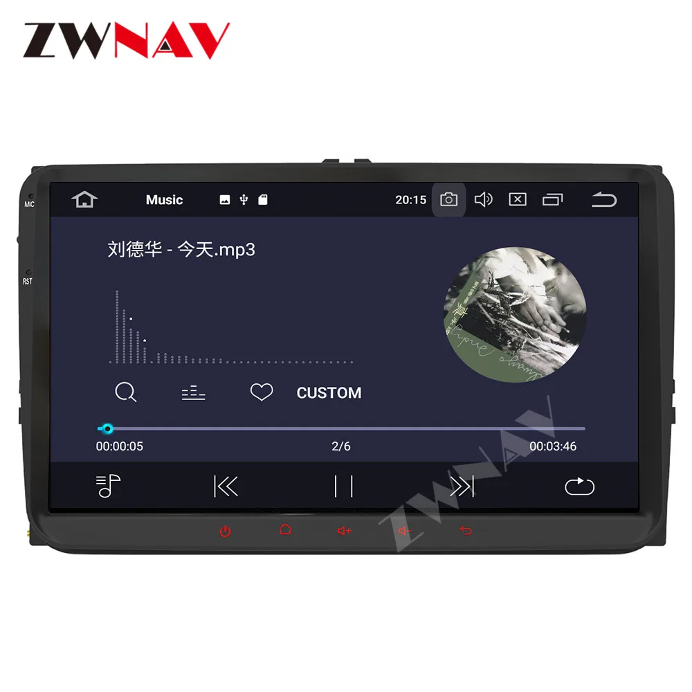 Android 10.0 Avto Multimedijski predvajalnik 2Din enota Za VW/Volkswagen/Golf/Polo/Tiguan/Passat/b7/b6/leon/Škoda/Octavia radio stereo gps