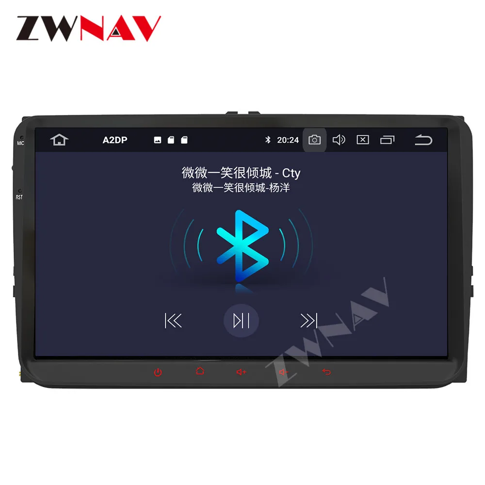 Android 10.0 Avto Multimedijski predvajalnik 2Din enota Za VW/Volkswagen/Golf/Polo/Tiguan/Passat/b7/b6/leon/Škoda/Octavia radio stereo gps