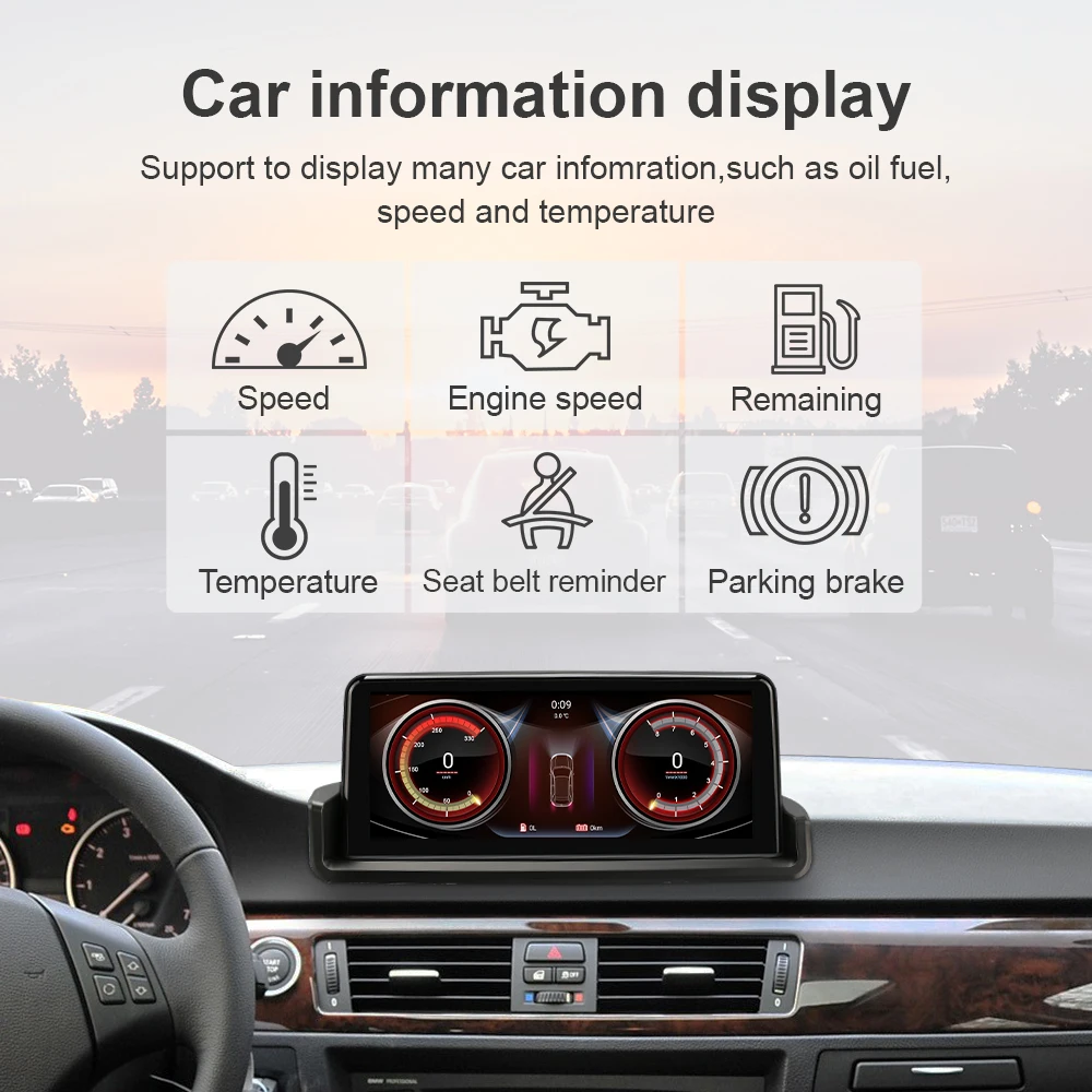 Android 10.0 avtoradio, Predvajalnik za BMW E90 E91 E92 E93 Multimedia Navigacija GPS glavna enota Zaslon IPS Idrive Carplay lTE 4G RDS