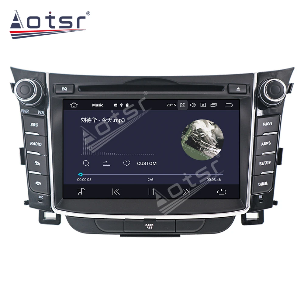 Android 10 Avto, GPS Navigacija Za Hyundai I30 Elantra GT 2012+ Radio magnetofon Glavo Enota Multimedijski Predvajalnik Samodejno Stereo Audio (Stereo zvok