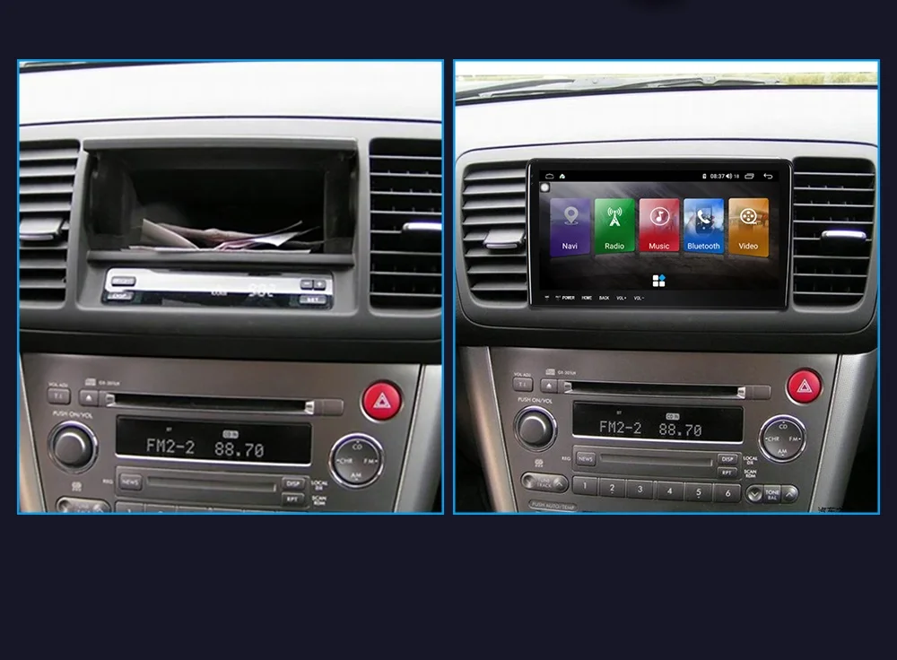 Android 8.1 Avto DVD Predvajalnik, GPS Navigacija Za Za Subaru Outback 2004-2006 Za Subaru Legacy 2004-2007 Radio magnetofon Auto