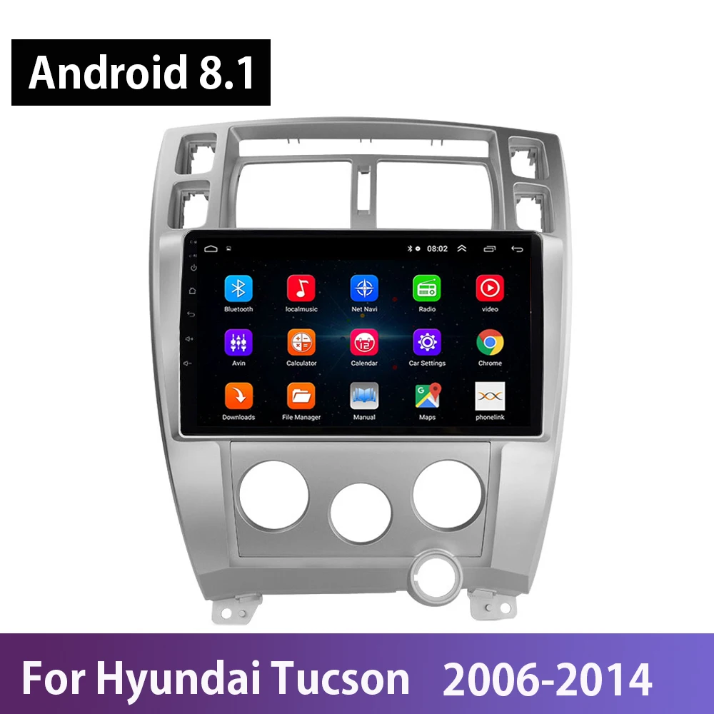 Android 8.1 Avto GPS Navigacija Radio Bluetooth Multimedijski Predvajalnik, Stereo Za Hyundai Tucson 2006-2013 Ogledalo Povezavo Wifi, BT Carplay