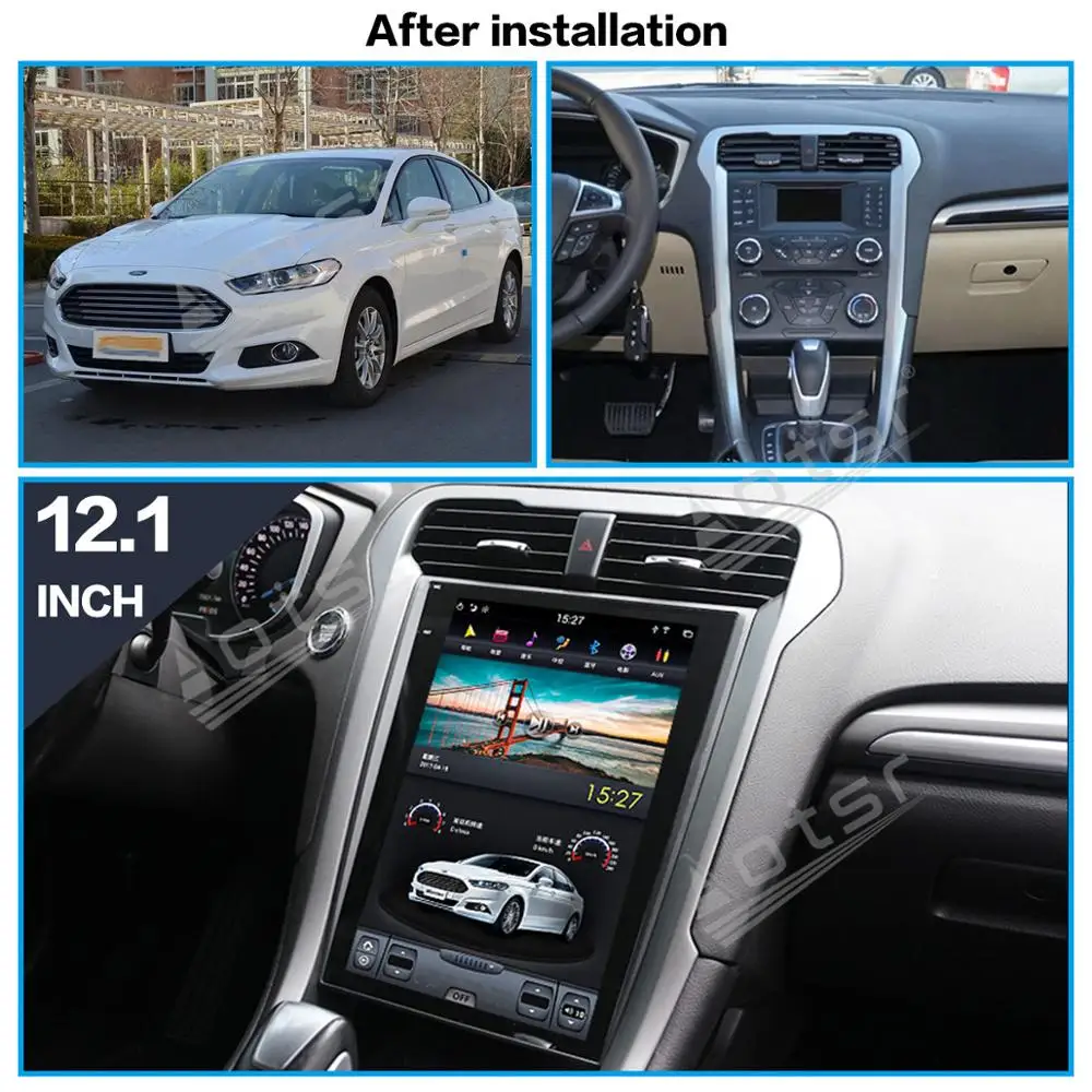 Android 9.0 128G PX6 Tesla Styel Za Ford Mondeo 5 MK5 - 2019 Auto Radio Stereo Avto Multimedijski Predvajalnik, ŠT DVD GPS Navigacija