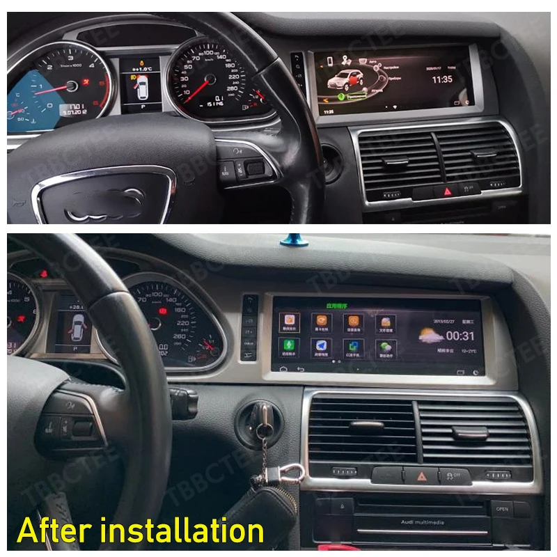 Android 9.0 8 core 4+64 G Za Audi Q7 4L 2005~GPS Navigacija Avto Multimedijski Predvajalnik MMI 2G 3G Radio glavo enota dvd predvajalnik, wifi