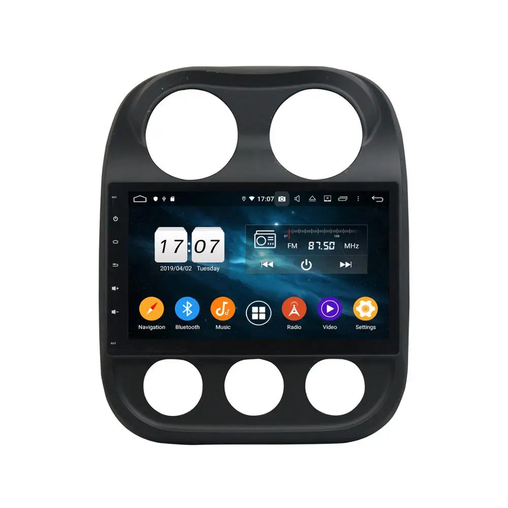 Android 9.0 DSP Avto GPS Navigacija radio Za Jeep Compass 2009-Multimedijski Predvajalnik, Radio, Zaslon na Dotik, Zvok Vodja Enote Brez DVD