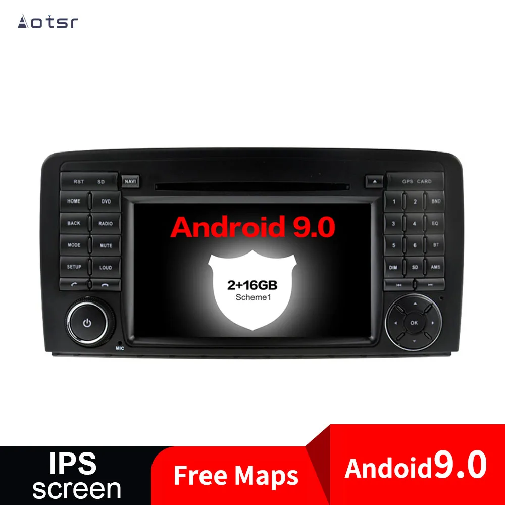 Android 9 Avto DVD Predvajalnik, GPS Za Mercedes-Benz R-Razred W251 2005-2017 radio Avto Auto Stereo Radio Multimedijski Predvajalnik, 4G Vodja Enote