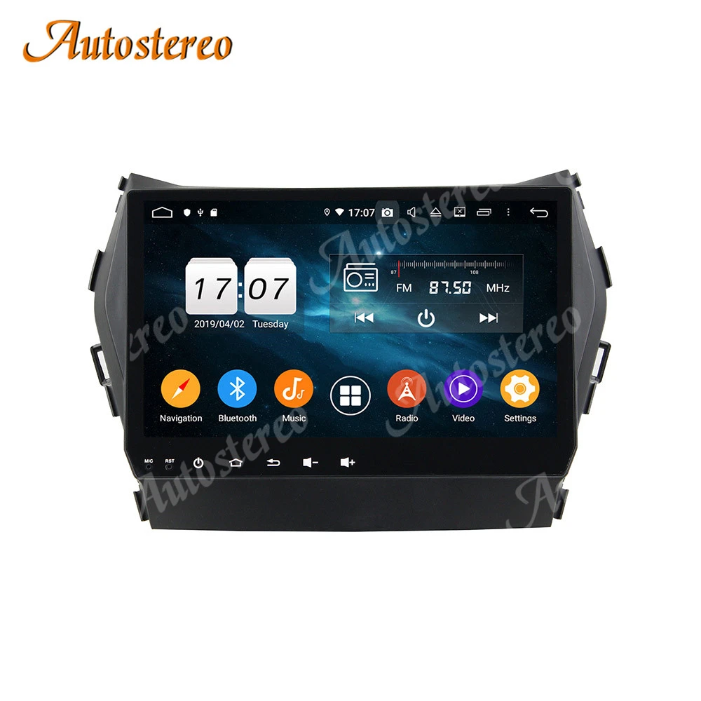 Android 9 Avto Multimedijski Predvajalnik, GPS Navigacija Za Hyundai IX45/Sante Fe-2018 Avto Auto Radio Stereo Vodja Enote Ne Predvajalnik DVD-jev