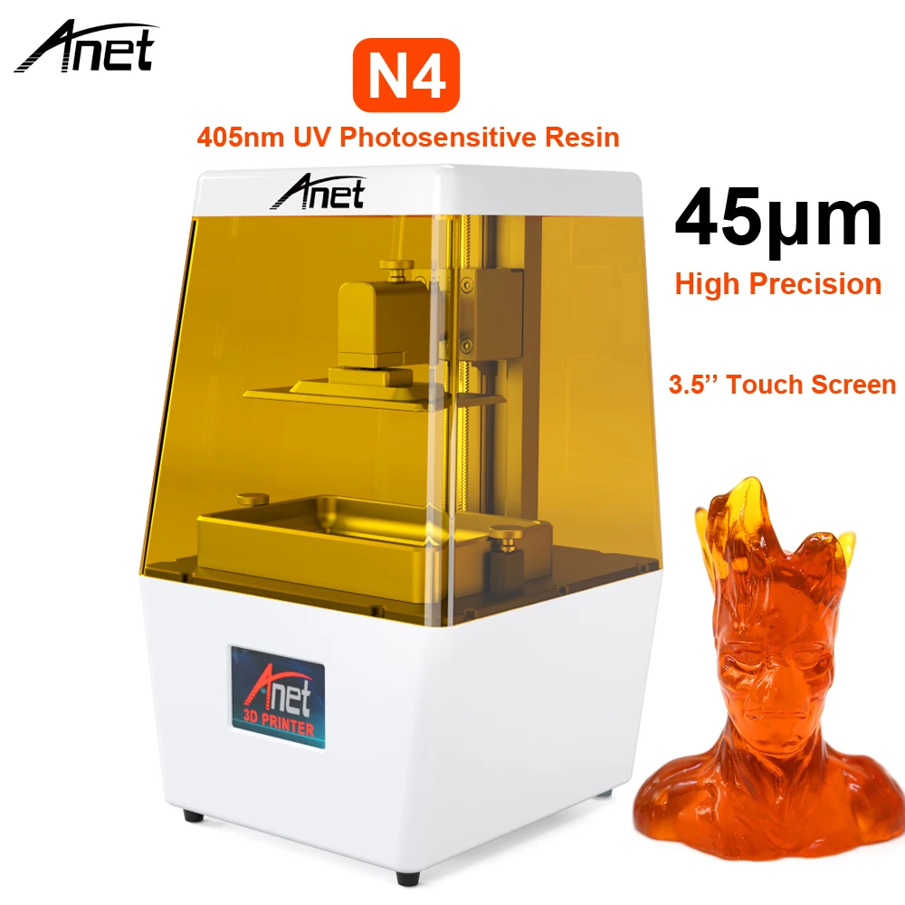 Anet N4 3D Tiskalnik Quick Rezina 405nm UV Tiskalnik Fotoobčutljivih Smolo SLA 3d Tiskalnik Nadgrajeno Impresora 3d Mini 3D
