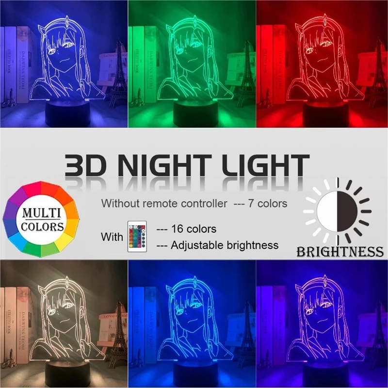 Anime Bungo Potepuške Pse LED Nočna Lučka Dazai Slika Model 3D Lučka Spalnica Dekoracijo Anime Ljubitelje Rojstni dan Darila Padec Ladijskega prometa