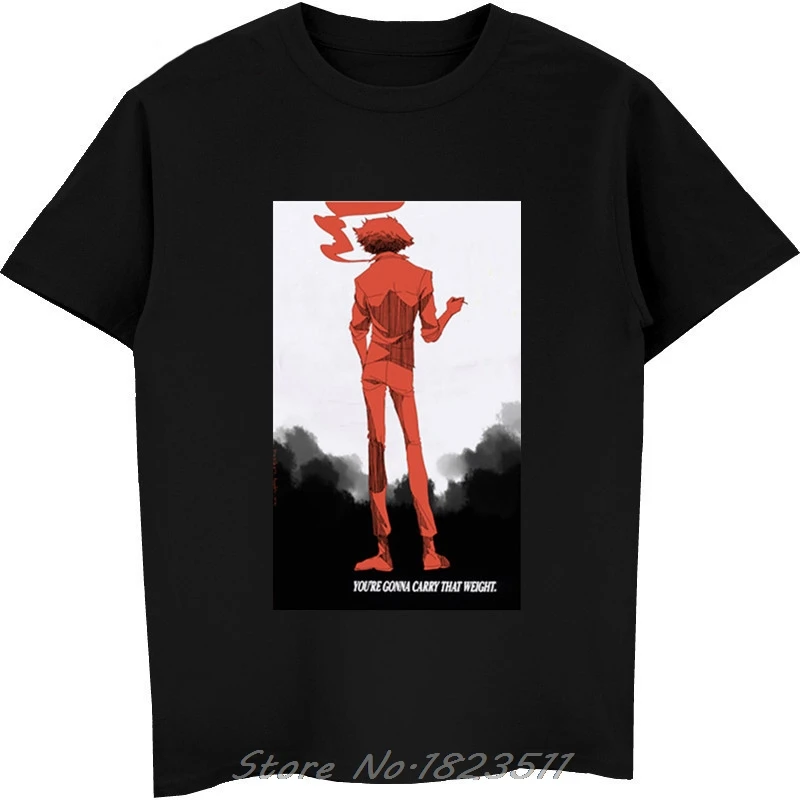 Anime Cowboy Bebop Majica s kratkimi rokavi Moški Ženske Kul Moda Mavrične Barve Risanka Bela Tshirt Poletnih O-vratu Kratek Rokav Tiskanja Vrhovi Tee