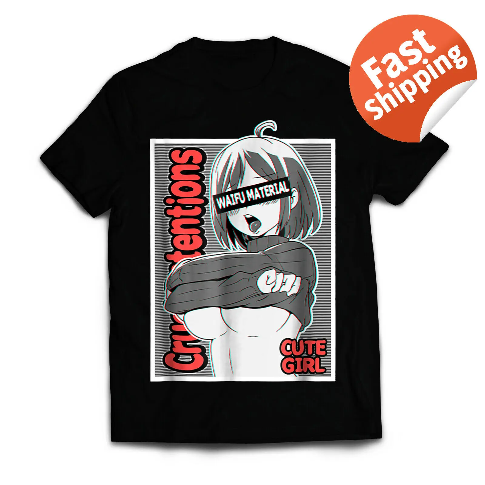 Anime Dekleta T-Shirt Ecchi Waifu Materiala, Nespodobnih Otaku 100 % Bombaž Majica za Moške Design Vrhovi Harajuku Smešno Tee Majice