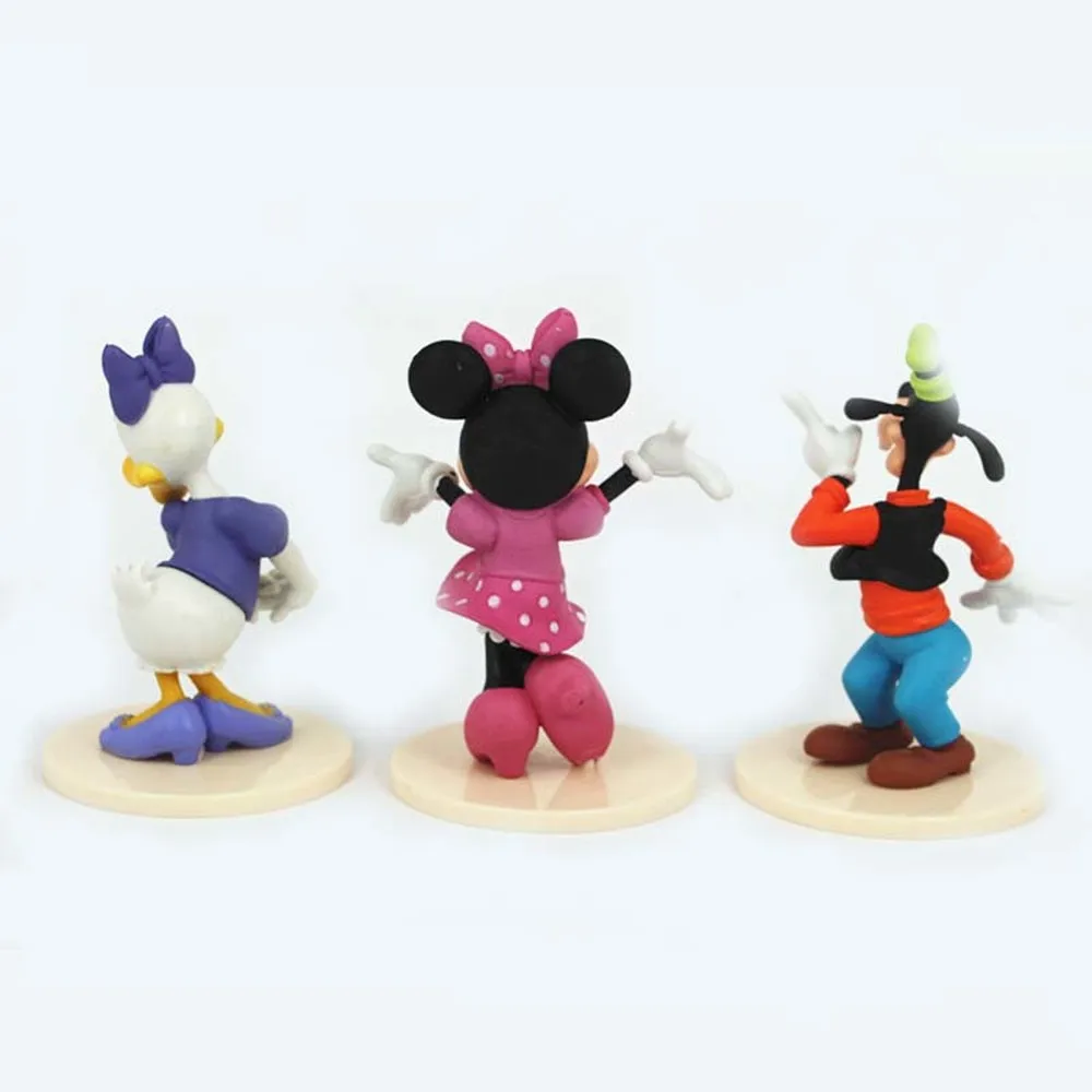 Anime Disney Mickey Minnie Donald Duck Dejanje Igrača Številke 9 CM PVC Dekoracijo Modela otroških Igrač Otroci Chrastmas Darila